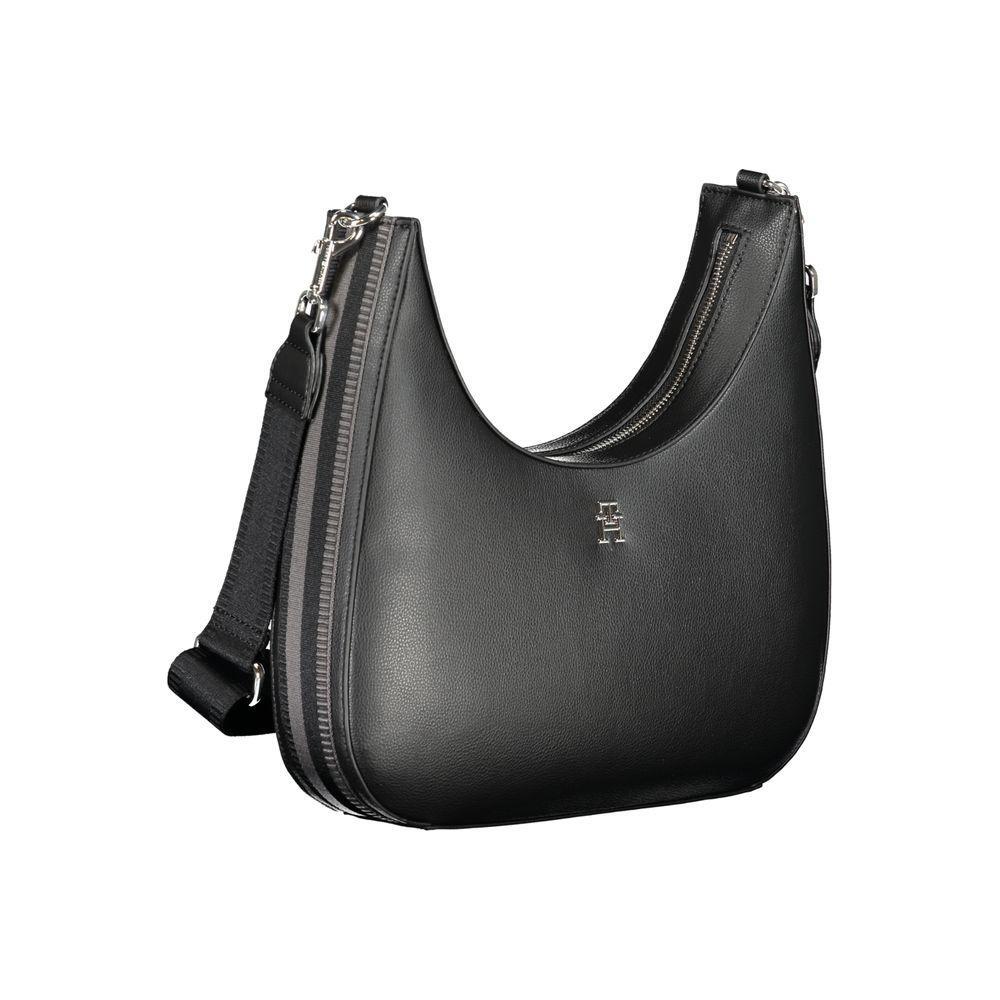 Tommy Hilfiger Black Polyester Handbag TO-30859