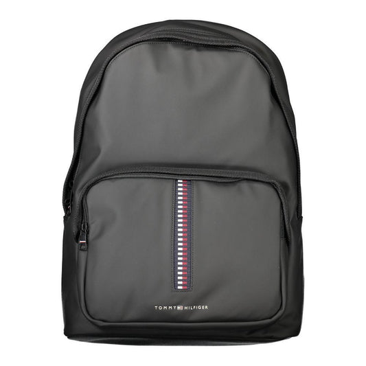 Tommy Hilfiger Black Polyethylene Men Backpack TO-33678