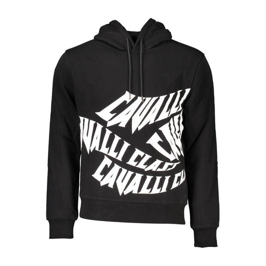 Cavalli Class Black Cotton Men Sweater CA-21274-M