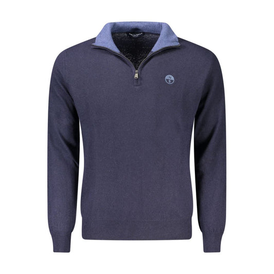 North Sails Blue Wool Men Sweater NO-32939-M