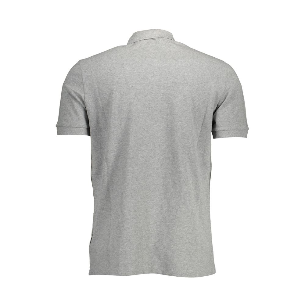 Napapijri Gray Cotton Polo Shirt