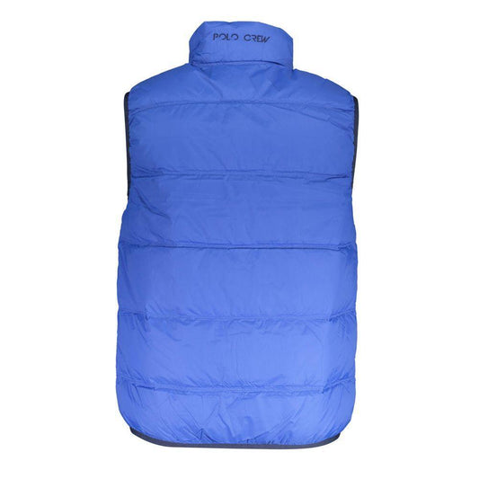 La Martina Blue Polyamide Men Jacket LA-37634-M