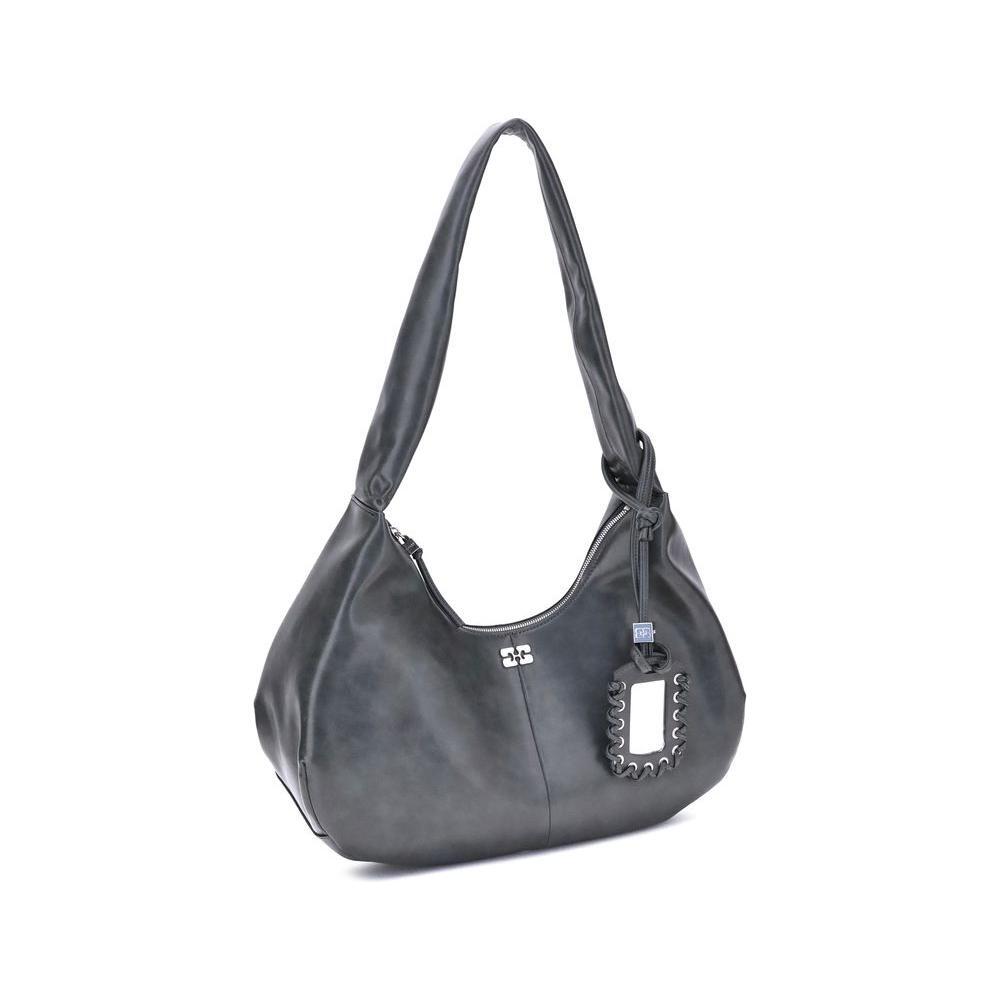 Front view with bag zipped and handles upright.