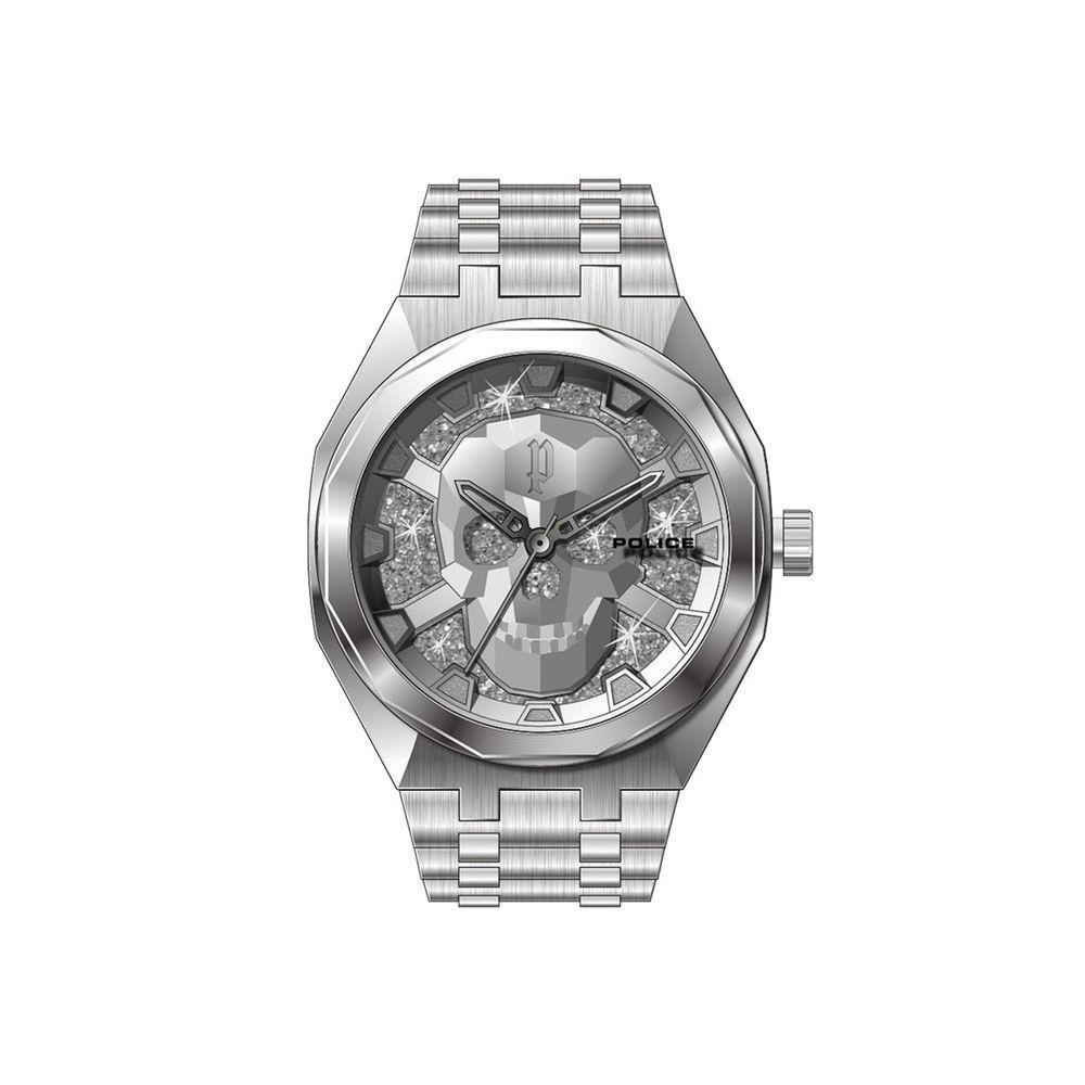 Police Silver Stainless Steel Watch POPEWJG2110702AC
