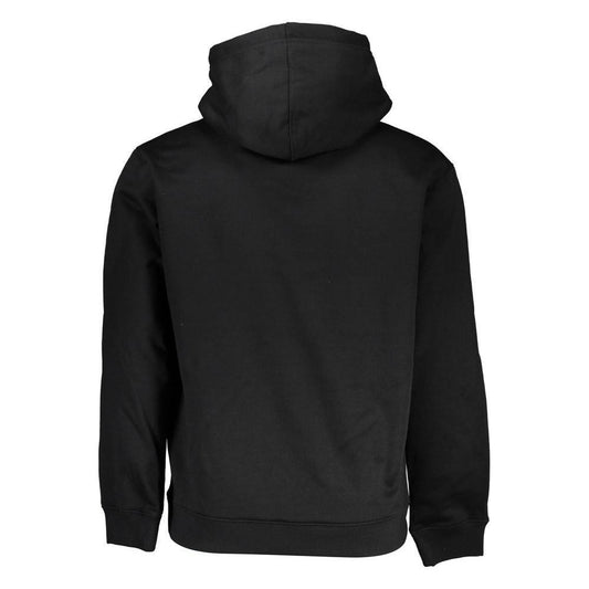 Calvin Klein Sleek Fleece Hooded Sweatshirt in Black CA-26227-XL