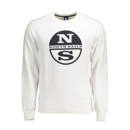 North Sails White Cotton Men Sweater