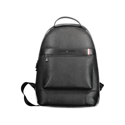 Tommy Hilfiger Black Polyethylene Men Backpack TO-14339