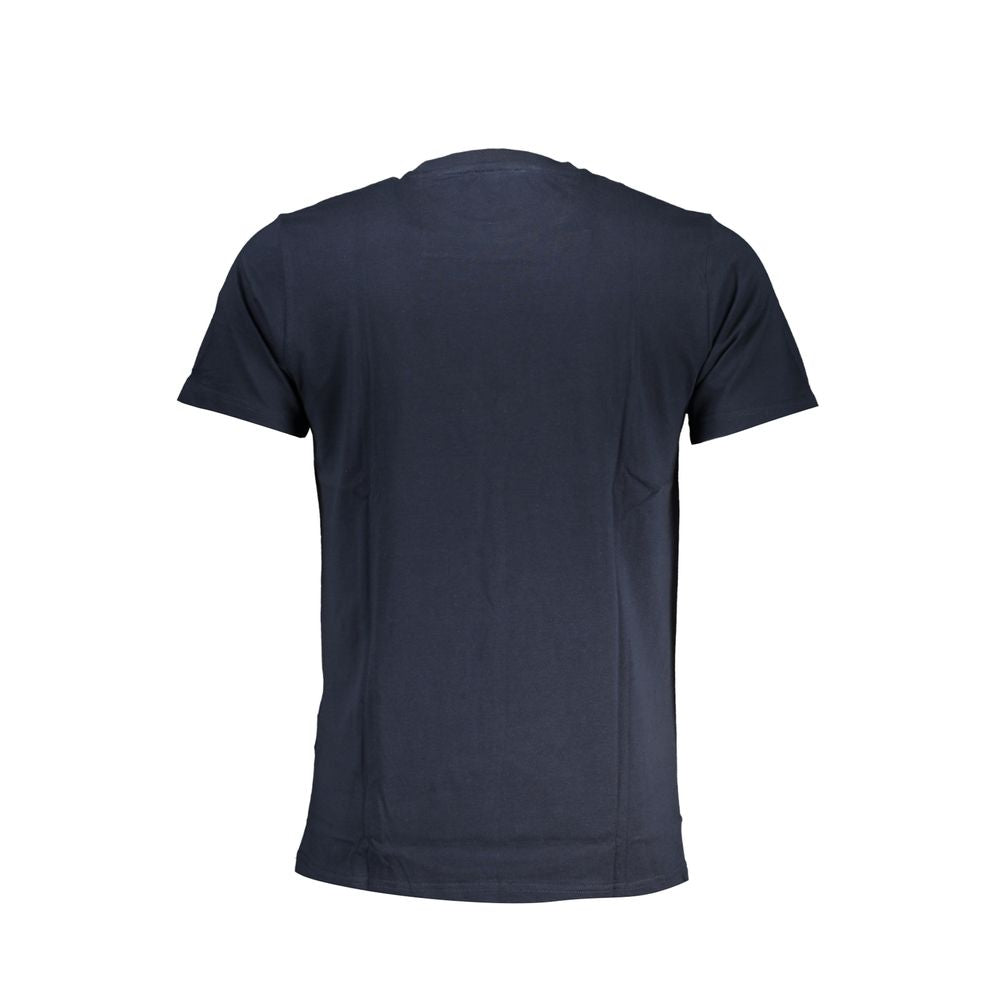 Cavalli Class Blue Cotton T-Shirt CA-28580-XL