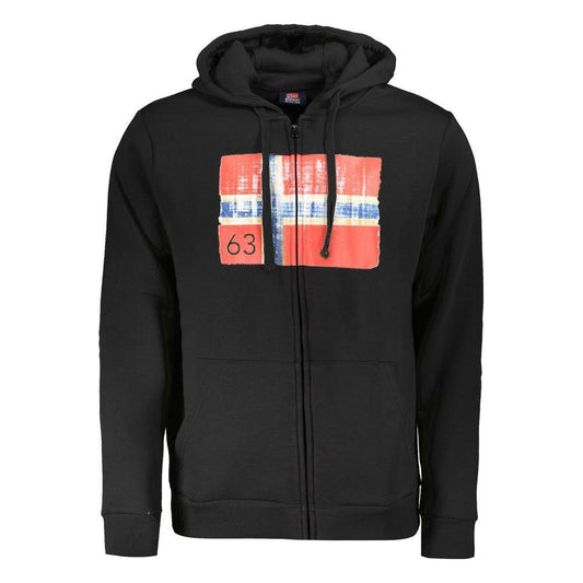 Norway 1963 Black Cotton Men Sweater NO-31841-L