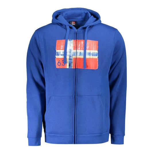 Norway 1963 Blue Cotton Men Sweater NO-31851-XL