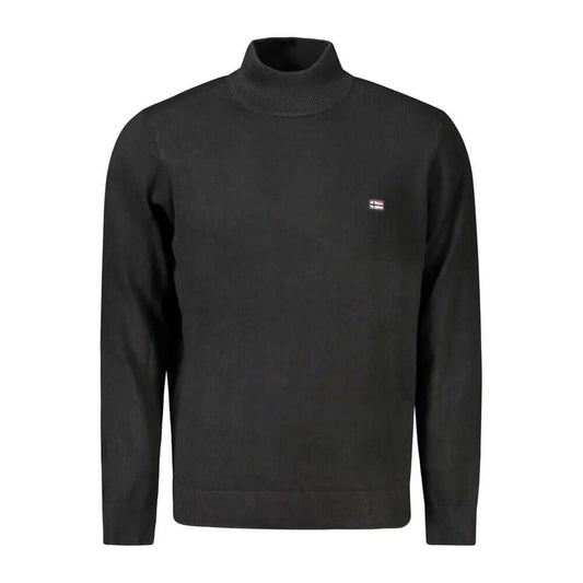 Norway 1963 Black Polyamide Men Sweater NO-33192-XXL