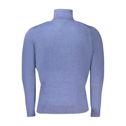 Norway 1963 Blue Wool Men Sweater NO-33459-XL