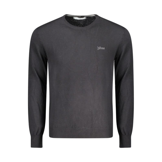 Guess Jeans Black Cotton Men Sweater GU-35088-S