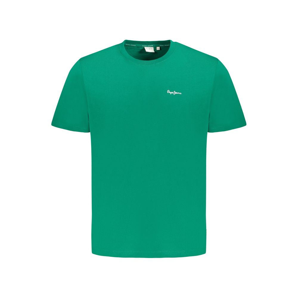 Pepe Jeans Green Cotton T-Shirt PE-35611-L