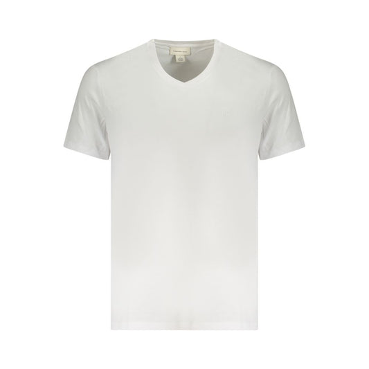Calvin Klein White Cotton Men T-Shirt CA-36271-S