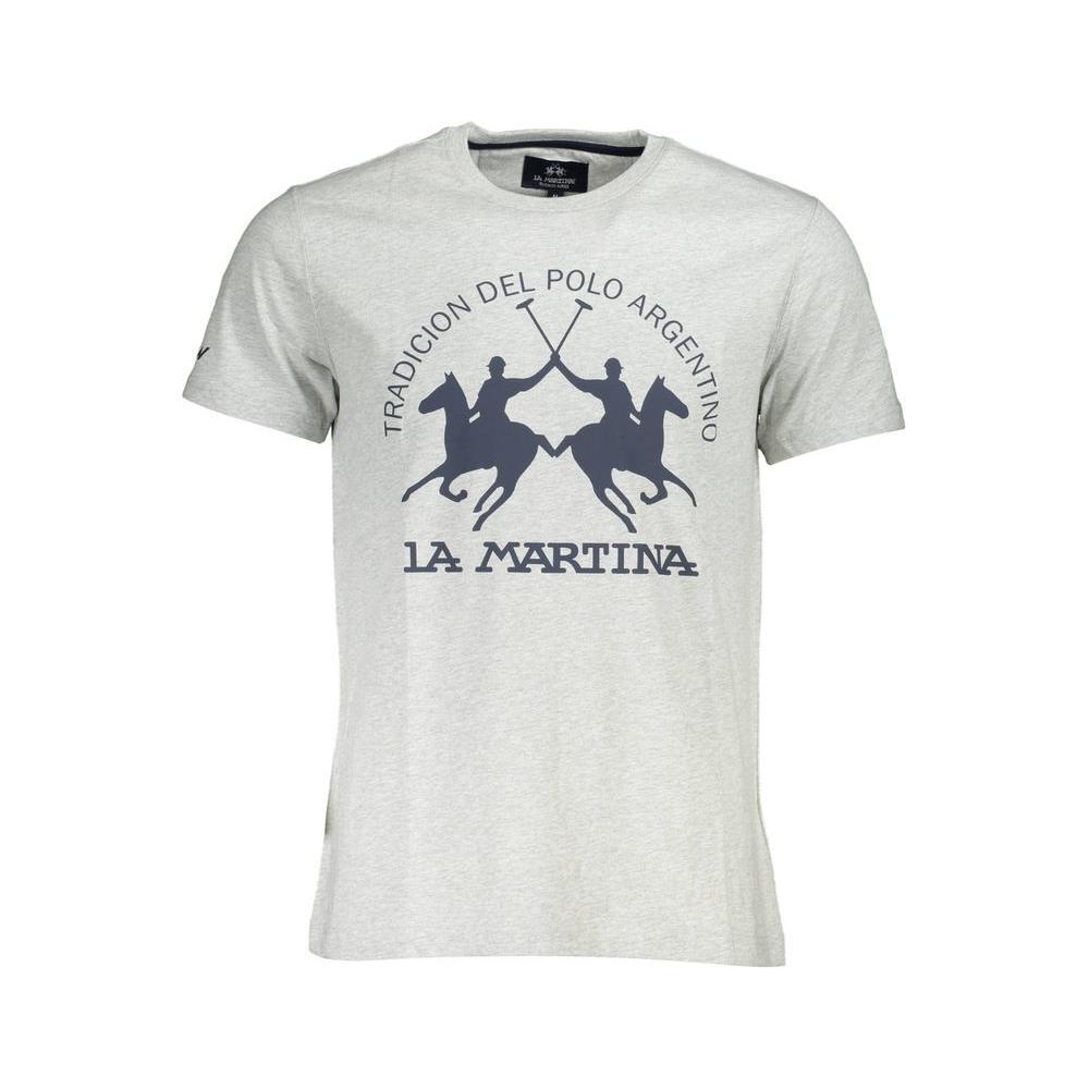 La Martina Brown Cotton Men T-Shirt LA-36796-M