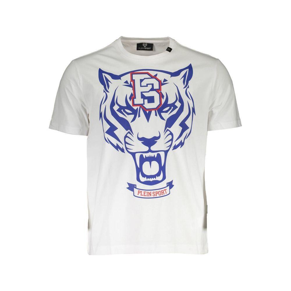 Plein Sport White Cotton Mens TShirt PL-37168-S