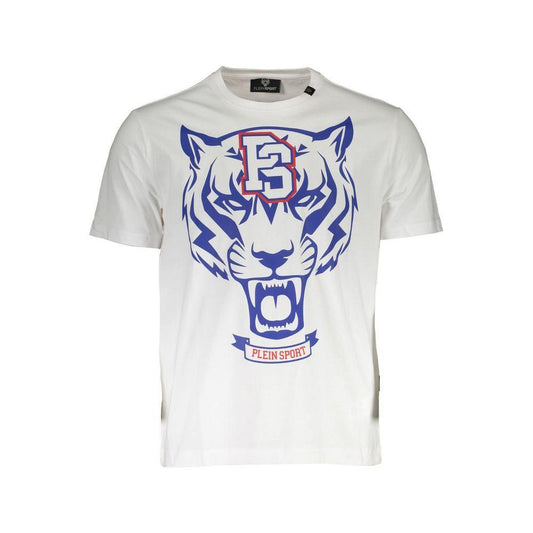 Plein Sport White Cotton Mens TShirt PL-37168-S