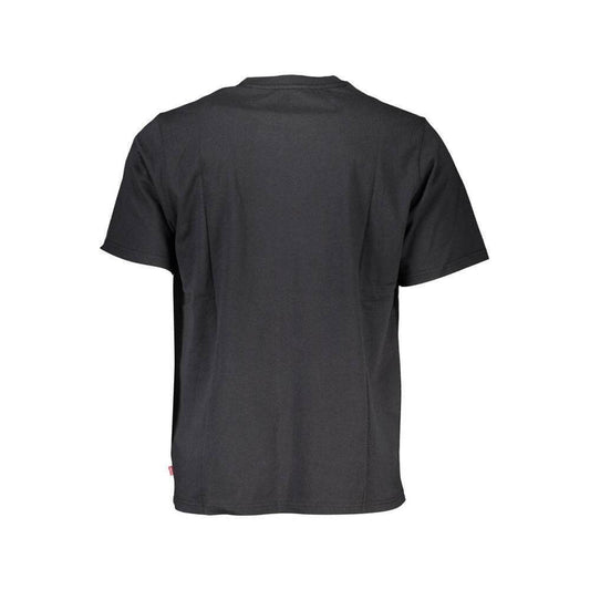 Levi's Black Cotton Men T-Shirt LE-37376-S