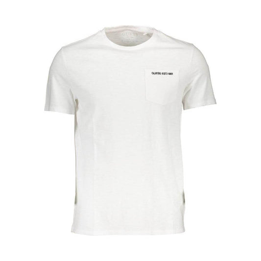 Guess Jeans White Cotton Men T-Shirt GU-37927-S