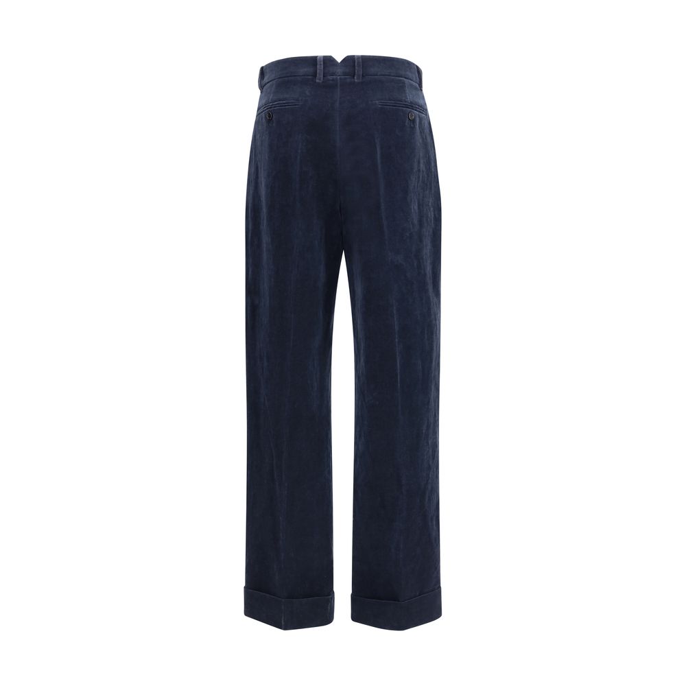 Valentino Blue Cotton Pants