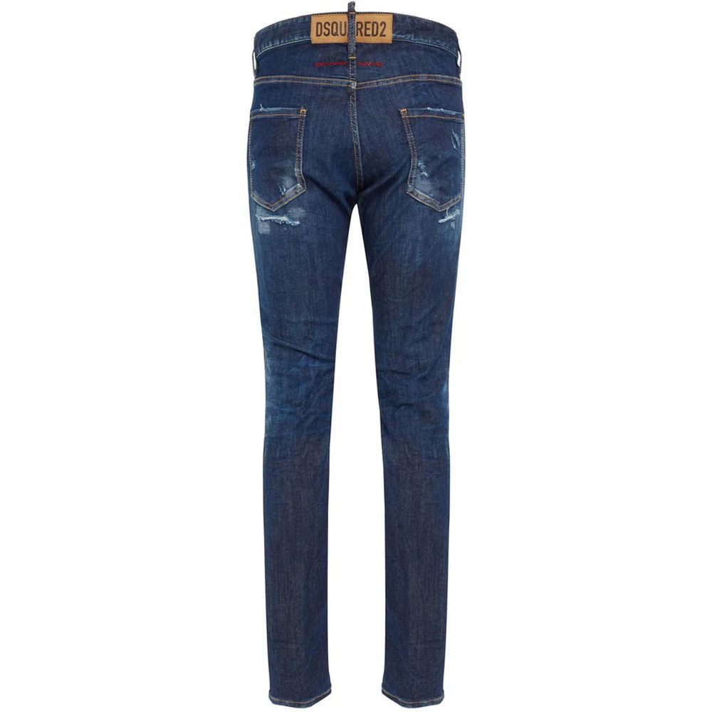 Dsquared² Blue Cotton Men Jeans