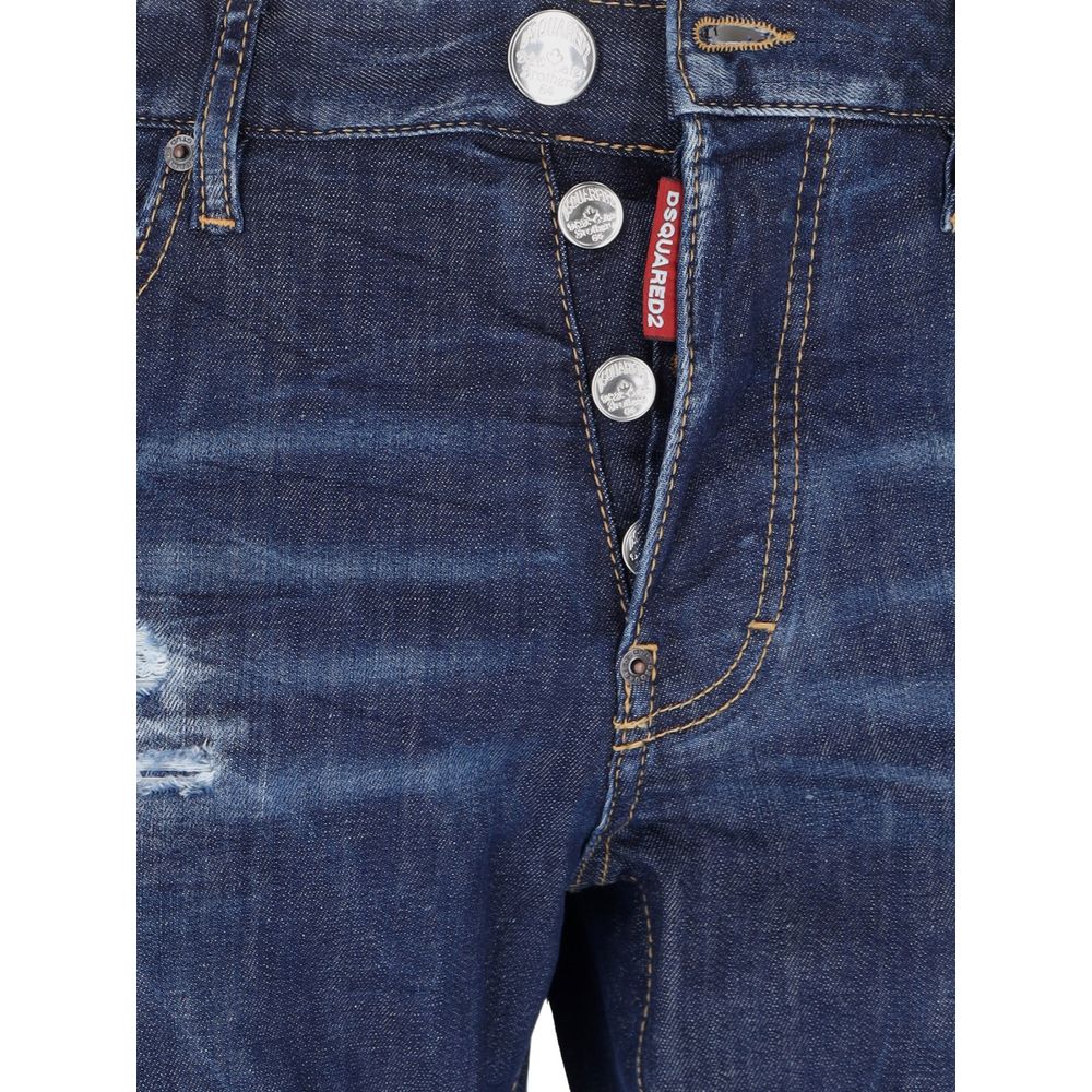 Dsquared² Blue Cotton Jeans Denim