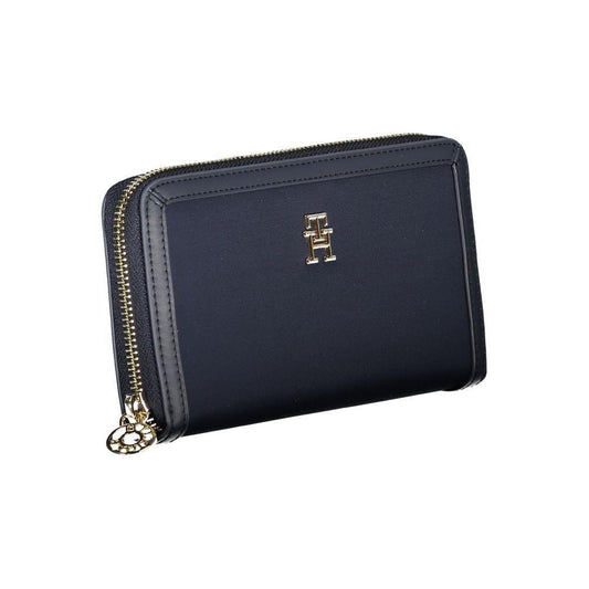 Tommy Hilfiger Chic Sustainable Blue Wallet with Secure Zip