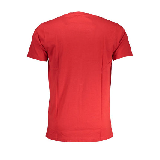 Cavalli Class Red Cotton T-Shirt CA-28601-L