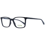 Polaroid Black Men Glasses Frame with full-rim rectangle style and black polyamide material, demo lenses included.
