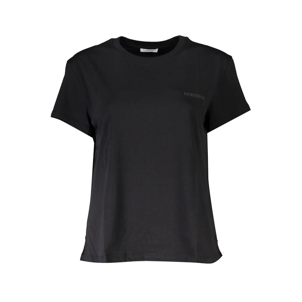 Patrizia Pepe Chic Crew Neck Organic Cotton Tee PA-28348-XS
