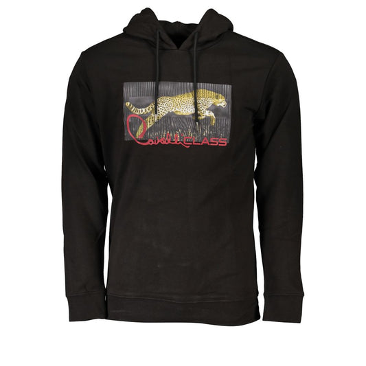 Cavalli Class Black Cotton Men Sweater CA-26756-S