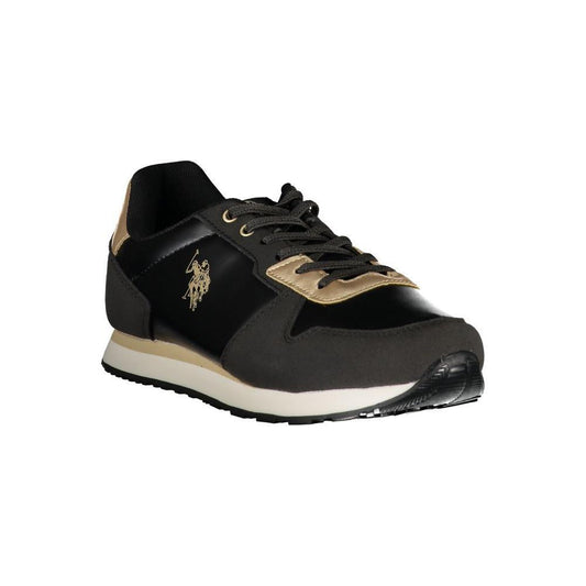 U.S. POLO ASSN. Black Polyester Sneaker US-23522-EU35/US5