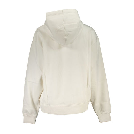 Calvin Klein Chic White Fleece Hooded Sweatshirt CA-24859-XL