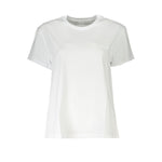 Patrizia Pepe Chic Organic Cotton Crew Neck Tee PA-28361-XS
