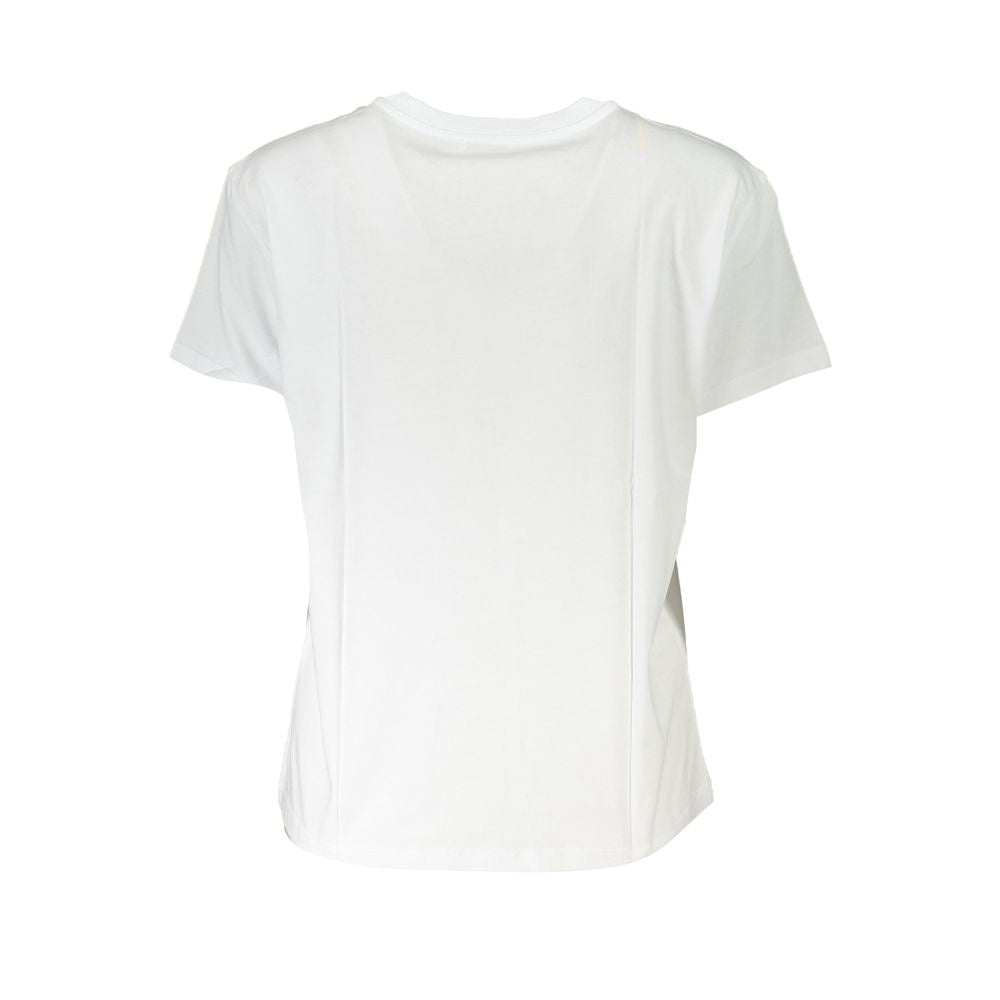 Patrizia Pepe Chic Organic Cotton Crew Neck Tee PA-28361-XS