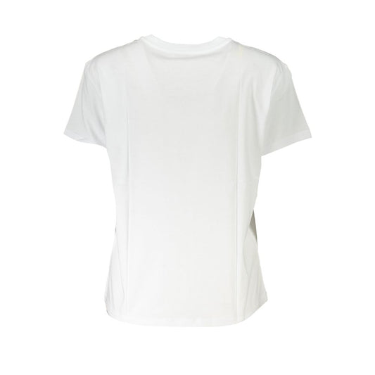 Patrizia Pepe Chic Organic Cotton Crew Neck Tee PA-28361-XS