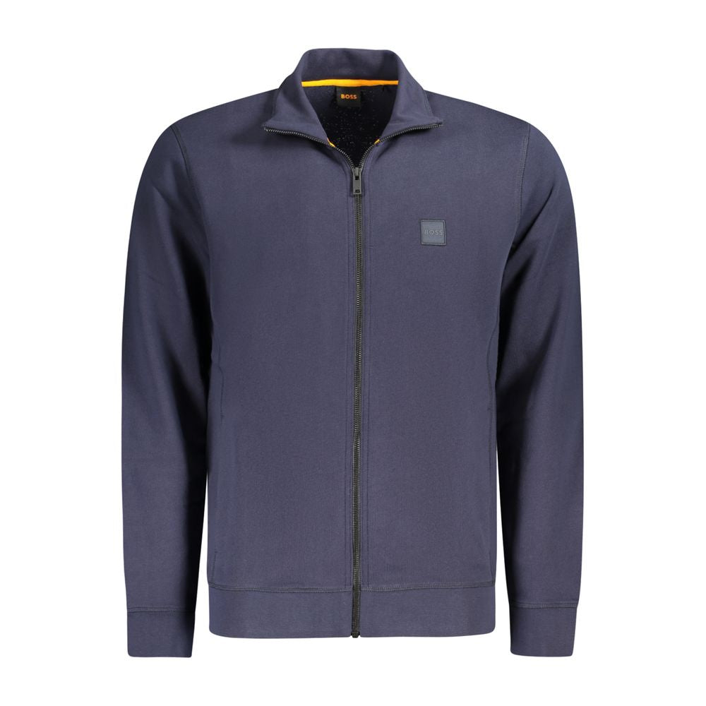 Hugo Boss Blue Cotton Sweater BO-35771-S
