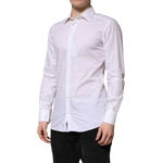 Dolce & Gabbana White GOLD Long Sleeves Dress Formal Shirt TSH906871-39