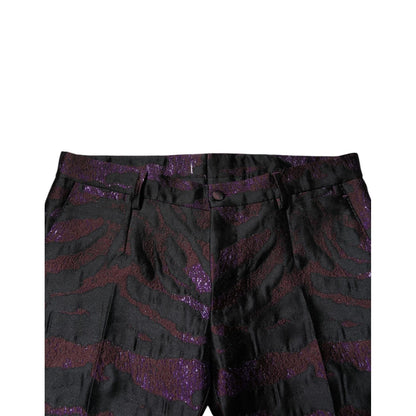 Dolce & Gabbana Multicolor Polyester Patterned Pants