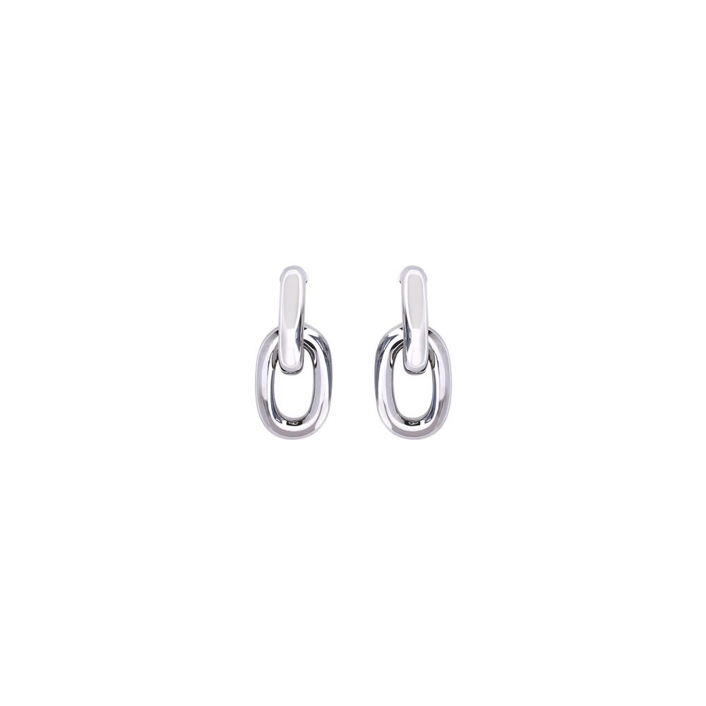 Rabanne Silver Resin Earrings