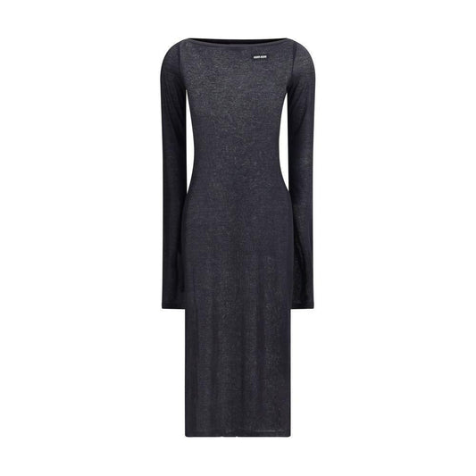 Miu Miu Long jersey Dress MI-MF5845SOOO133OF0002-IT40 | M
