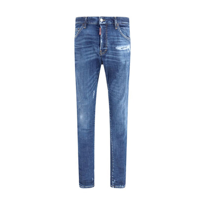 Dsquared² Blue Cotton Skinny Jeans
