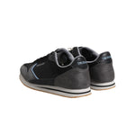 Trussardi Black Gray Lace Up Low Top Casual Sneakers Shoes MV7276-45