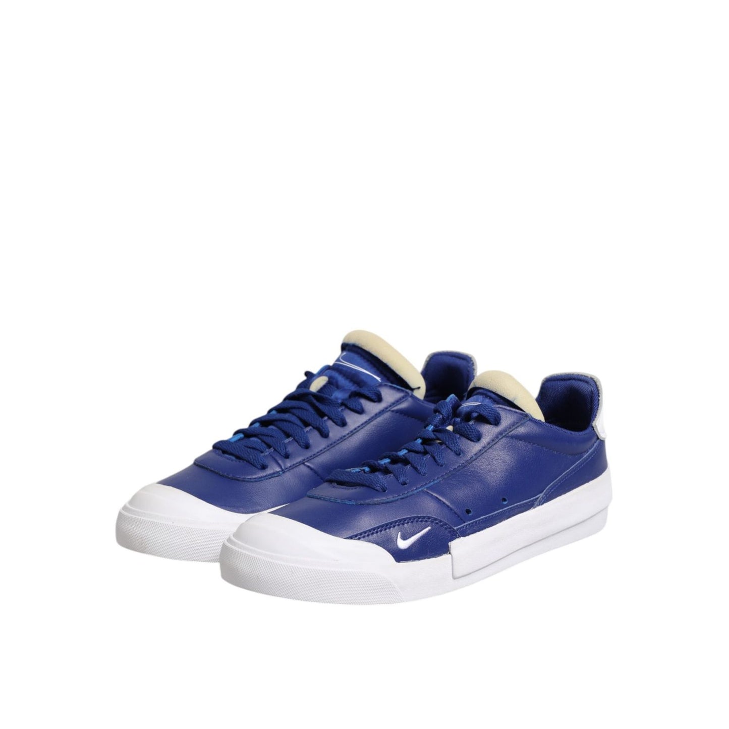 Nike White Blue Lace Up Low Top Drop-Type PRM Sneakers Shoes MV7277-40.5