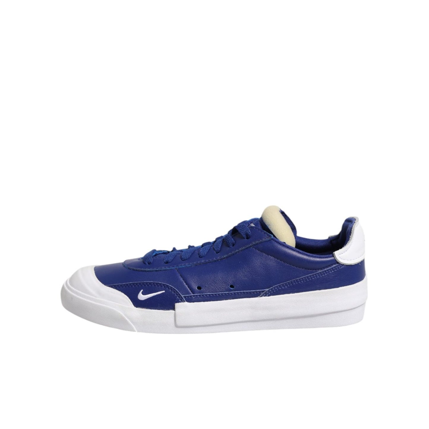 Nike White Blue Lace Up Low Top Drop-Type PRM Sneakers Shoes MV7277-40.5