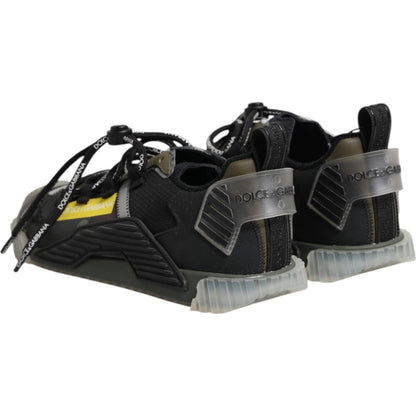Dolce & Gabbana Multicolor Lace Up Low Top NS1 Sneakers Shoes