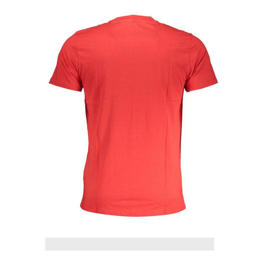 Cavalli Class Red Cotton T-Shirt CA-28584-L