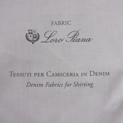 Loro Piana denim fabrics for shirting textile sample.
