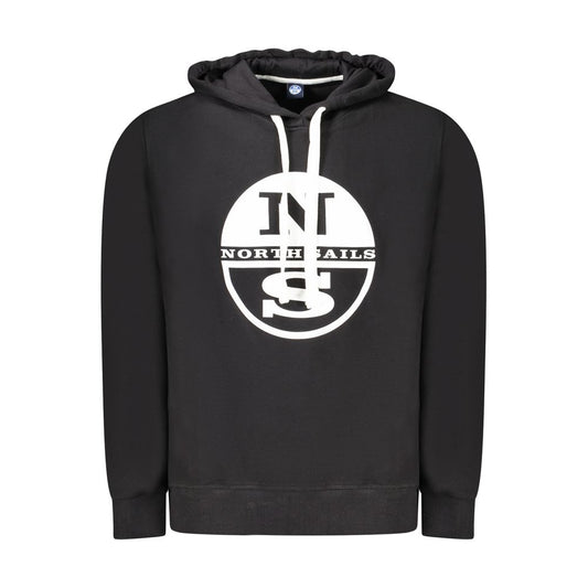 North Sails Black Cotton Men Sweater NO-34367-S